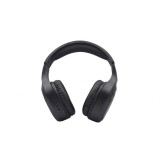 Casti audio wireless, cu bluetooth si microfon, alimentare cablu USB, pliabile si ajustabile, negru
