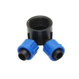 Distribuitor pentru banda de picurare 16 mm cu 2 capete, pentru irigatii