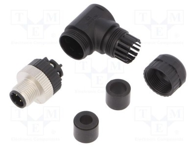 Conector M12 mufă PIN 4 tată D-Ethernet IP67 DEGSON ELECTRONICS foto