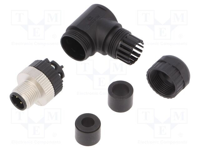Conector M12 mufă PIN 4 tată D-Ethernet IP67 DEGSON ELECTRONICS