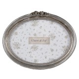 Cumpara ieftin Rama foto perete, masa polirasina argintie 20x3x15 cm, 18x13 cm