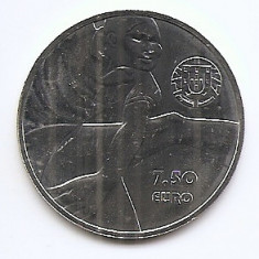 Portugalia 7,5 Euro 2016 (Eusebio) Argint 13.5 g/500, 33 mm KM-884 UNC !!!