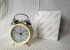 Ceas de masa chinezesc Golden Rooster 1997 nou, nefolosit, ceas desteptator de colectie