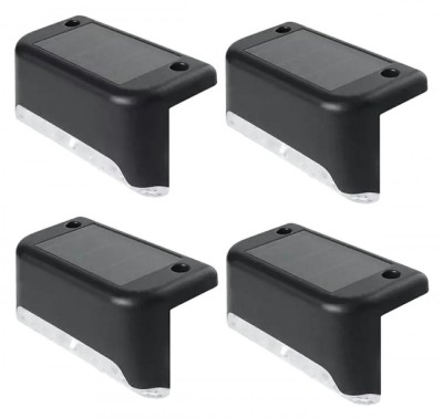 Set 4 lampi solare LED exterior, IP65, 100lm, 200mAh, 5V, 7,8 x 4,5 x 4,2cm, negru foto