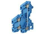 Conector de &Icirc;mbinare Șine 0,2-4mm2 2 Piste 4 Borne Albastru SNK, TE Connectivity