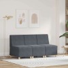Unitate Sofa Modulară Fără Brațe 3 pcs Gri &icirc;nchis