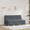 Unitate Sofa Modulară Fără Brațe 3 pcs Gri &icirc;nchis