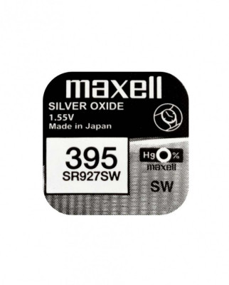 Baterie ceas Maxell SR927SW V395 SR57 1.55V oxid de argint 1buc foto