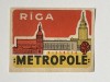 Eticheta straina din perioada comunista a tarii Letonia, bautura RIGA Viesnica METEOPOLE