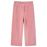 Pantaloni de copii din velur, roz, 92 GartenMobel Dekor, vidaXL