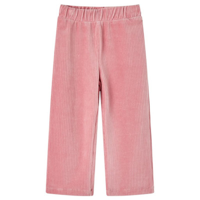 Pantaloni de copii din velur, roz, 92 GartenMobel Dekor foto