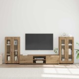 vidaXL Set comodă TV FLORIN 3 pcs Stejar Artizanal Lemn compozit 3397943