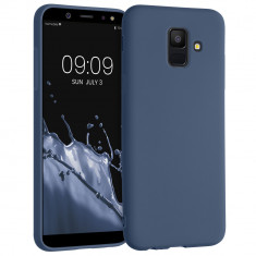 Husa pentru Samsung Galaxy A6 (2018), Silicon, Albastru, 45247.116 foto