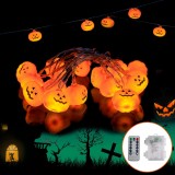 Instalatie pentru Halloween Fivelake, 20 led-uri, 8 moduri de iluminare, telecomanda, 3,1 m