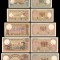 reproducere lot de 5 bancnote Lire arabe seria specimen 1924