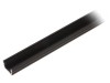 Profil negru aluminiu pentru module LED 2m UNI12 de suprafață