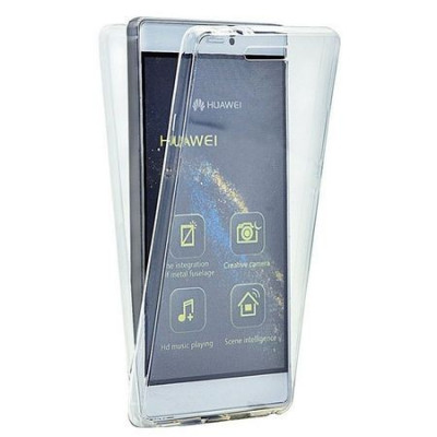 Capac de protectie Full TPU 360&amp;deg; (fata + spate) pt Huawei P Smart, transparent foto