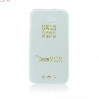 Husa Silicon Ultra Slim HTC Desire 316, 516 Transparent