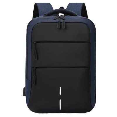 Rucsac Pufo Premium compartimentat pentru laptop, 45 x 32 cm, albastru foto