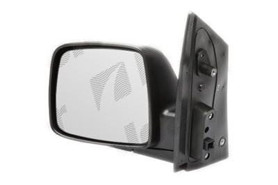 Oglinda exterioara Hyundai H1, 02.2008, partea Dreapta, culoare sticla crom , sticla convexa, cu carcasa neagra, ajustare electrica, foto