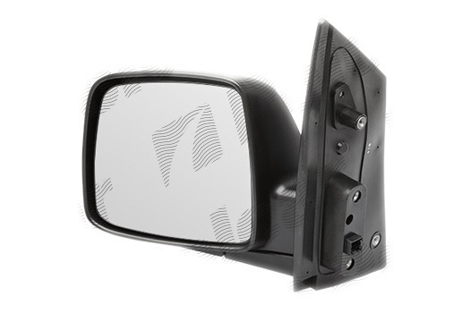 Oglinda exterioara Hyundai H1, 02.2008, partea Dreapta, culoare sticla crom , sticla convexa, cu carcasa neagra, ajustare electrica,
