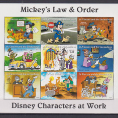 ST.VINCENT & GRENADINES 1996 DISNEY MI.3417-3425 KLEINBOGEN MNH