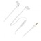 Căști In-Ear Albe cu Microfon Jack 3.5mm 1.2m 32&Omega;