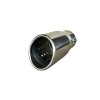 Ornament toba inox Premium, model tesit cu perforatii, intrare 6.5 cm, iesire 6.9 cm, lungime 15 cm Cod: 7656G, Universal, Oem