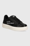 Love Moschino sneakers din piele culoarea negru, JA15124G1LIA0000