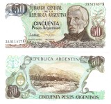 Argentina 50 Pesos 1983 - 1985 P-314a.2 UNC