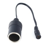 Cablu adaptor mufa bricheta auto la mufa alimentare DC 5.5 mm x 2.1 mm tip mama