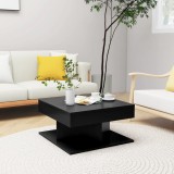 Gossi masuta de cafea, negru, 57x57x30 cm, lemn prelucrat