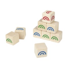 Set 10 piese joc de aruncare Playtive, lemn real