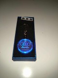 Breloc auto din cristal cu LED - Logo AUDI