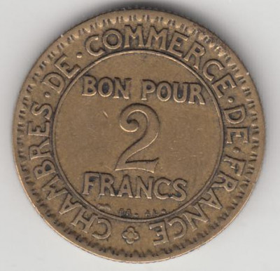 FRANTA - 2 Francs 1924 . LF1,10 foto