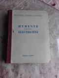 MEMENTO PENTRU ELECTRICIENI