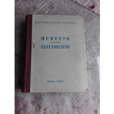 MEMENTO PENTRU ELECTRICIENI