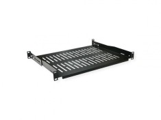 Sertar pentru cabinet 19&quot; 1U 485x350mm max 25kg Negru, Value 26.99.0402