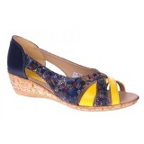 Pantofi dama decupati cu platforme lucrati din piele naturala S306BLG