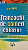 Tranzactii de comert exterior - Ioan Popa