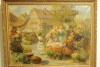 Tablou autentic Imre Gergely - Piata de flori, Scene gen, Ulei, Impresionism