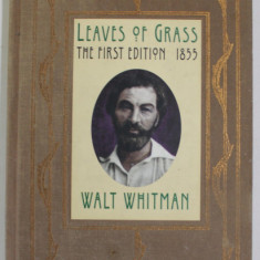 LEAVES OF GRASS by WALTH WHITMAN , THE FIRST EDITION 1855 , EDITIE ANASTATICA , RETIPARITA 1997