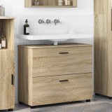 VidaXL Dulap de Baie Stejar sonoma 76.5 x 35 x 64 cm Lemn compozit 883296