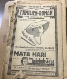 DER FAMILIEN ROMAN , Mata Hari, edt Eminescu, Cernauti Pret 3 lei, Nr 40