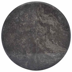 vidaXL Blat de masa, negru, ?50x2,5 cm, marmura foto