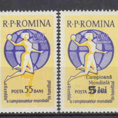 ROMANIA 1962 LP 535 LP 537 LP 545 LP 546 TURNEUL U.E.F.A./R.P.R. SERII MNH