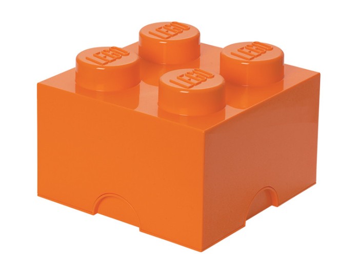 LEGO Cutie depozitare LEGO 2x2 portocaliu Quality Brand