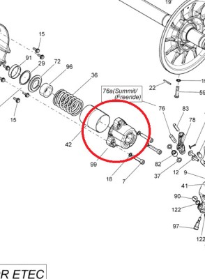 Capac arc variator fata Ski-Doo SUMMIT X 800RE XM Cod Produs: MX_NEW 417222759SK foto