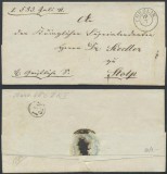 Germany 1841 Postal History Rare Stampless Cover Coeslin Stolp DB.505