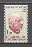 Liechtenstein.1967 40 ani moarte J.B.Buchel-pedagog,istoric SL.28, Nestampilat